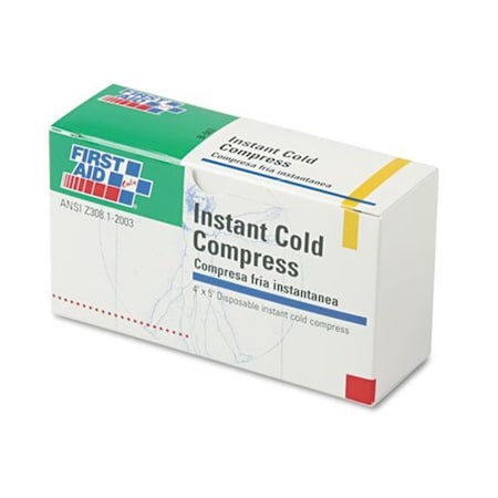 First Aid Instant Cold Compress, 4 in. x 5 in., 5PK B5035